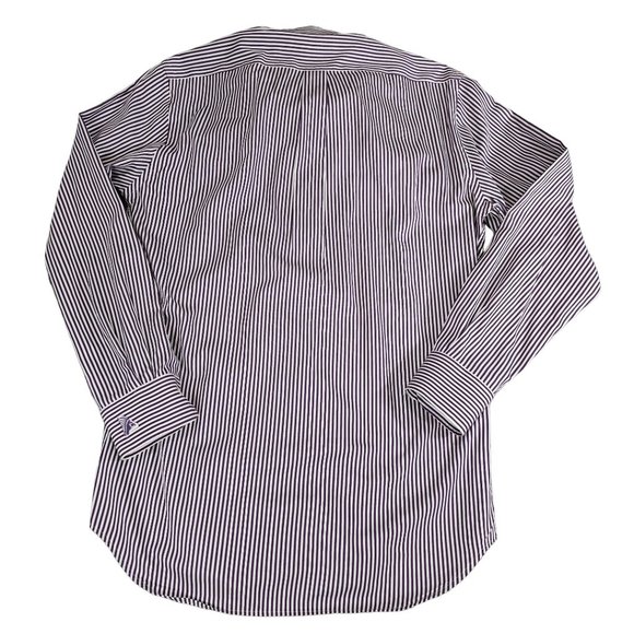 Peter Millar Men's Long Sleeve Purple‎ White Striped Button Down Shirt Size Med - Picture 8 of 8